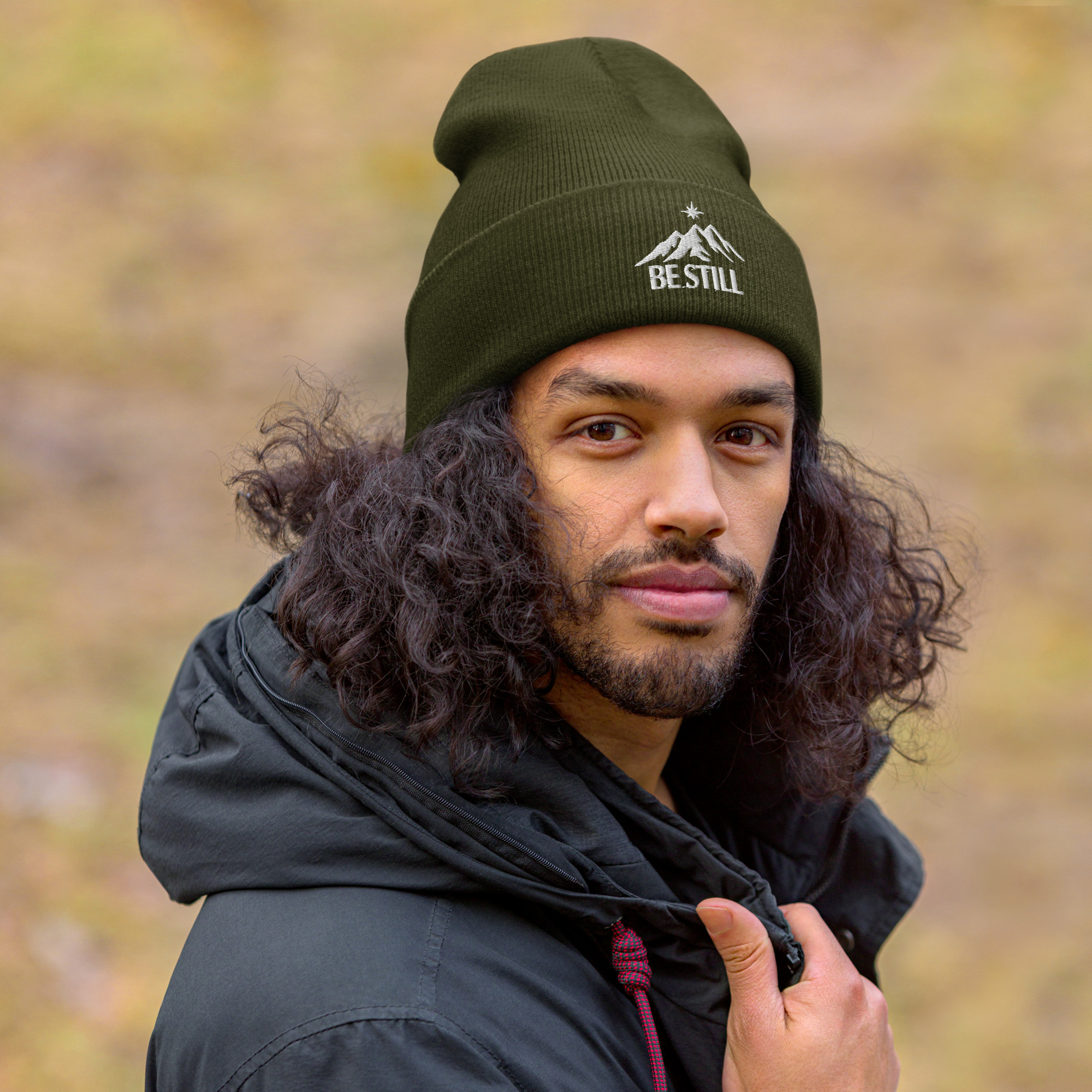 Be Still Mountain Cuffed Beanie - Image 3