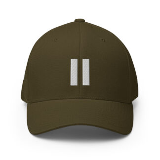 Selah Pause olive Flexfit cap, front view