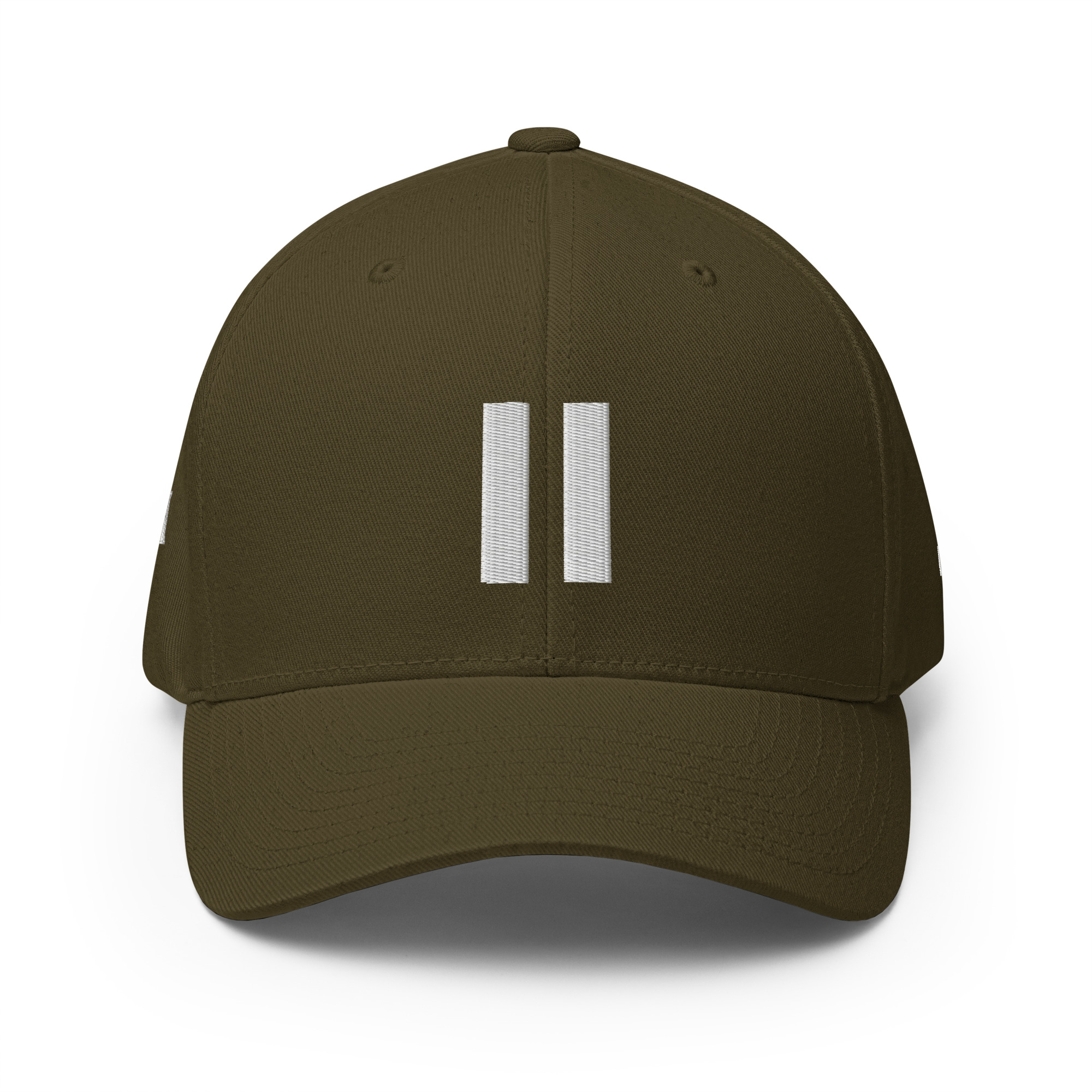 Selah Pause olive Flexfit cap, front view