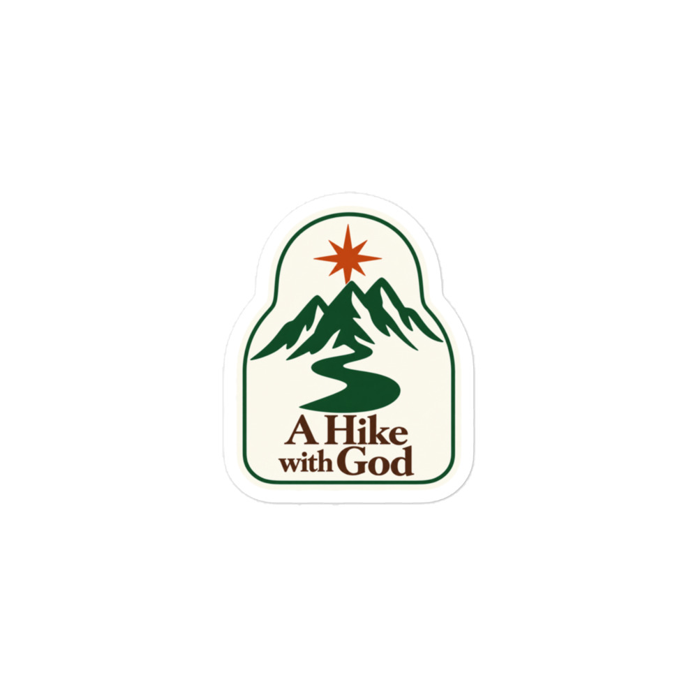 A Hike With God Trail Marker Sticker