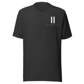 Selah Outside Conversations dark grey tee, front view